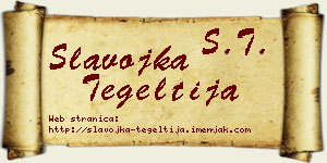 Slavojka Tegeltija vizit kartica